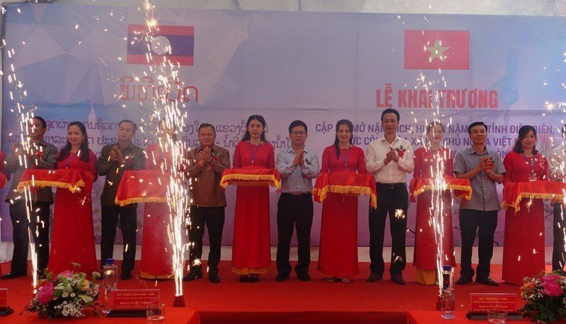 Khai trương lối mở Nậm Đích-Huổi Hịa trên biên giới Việt-Lào